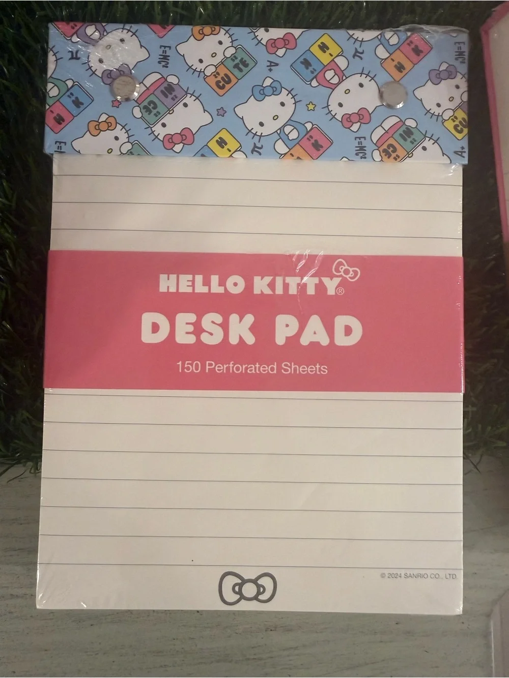 Sanrio Hello Kitty Blue Lined Desk Pad
